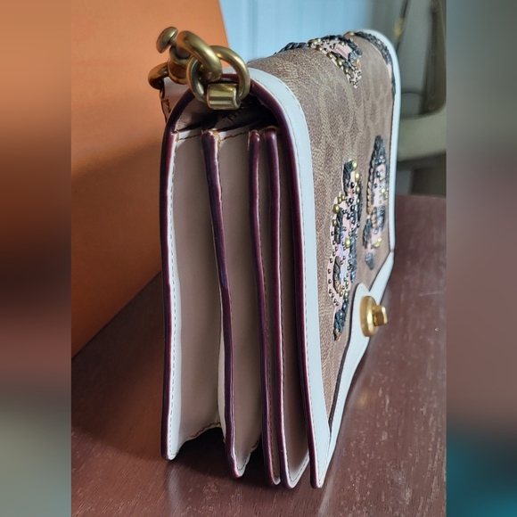 Coach Riley 1941 Embellished Rose Signature Bag - Picture 12 of 14